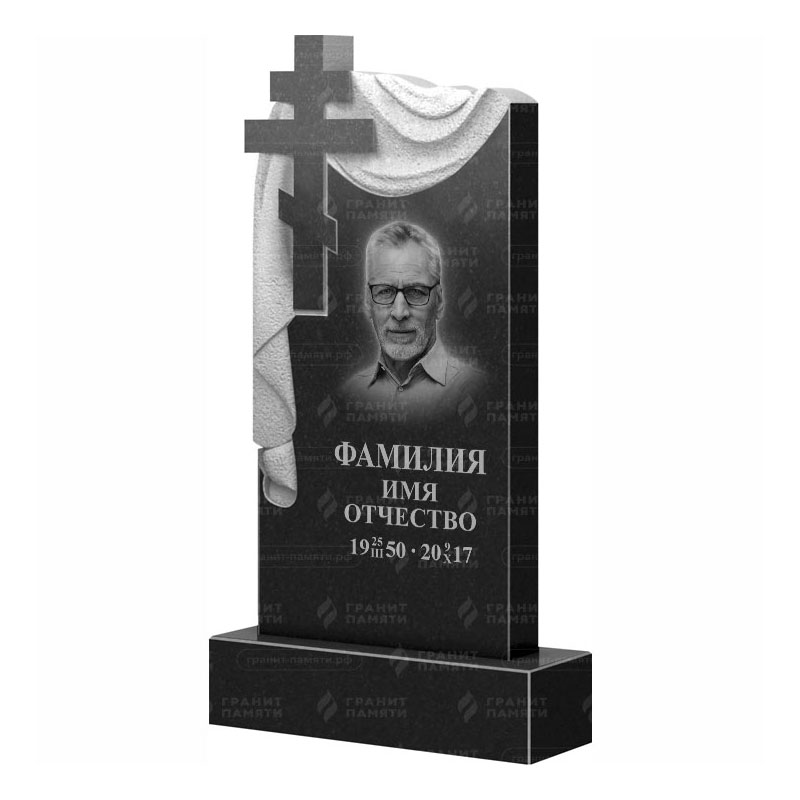 Памятники из гранита с крестом в Екатеринбурге | Гранитный памятник ФГ-085
