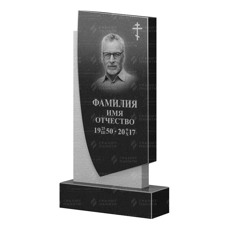 Памятники из гранита вертикальные в Екатеринбурге | Гранитный памятник ФГ-075