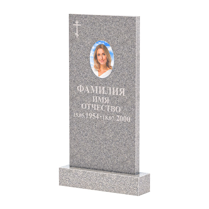 Памятники из цветного гранита в Екатеринбурге | Памятник из Сибирского гранита прямой