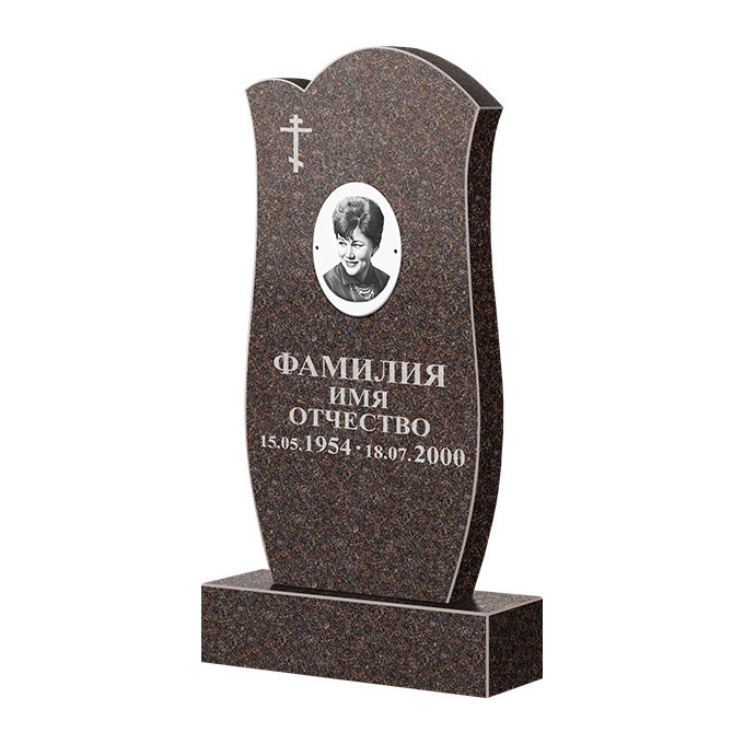 Памятники из цветного гранита в Екатеринбурге | Памятник из гранита Карел Brown ФГЦ-039