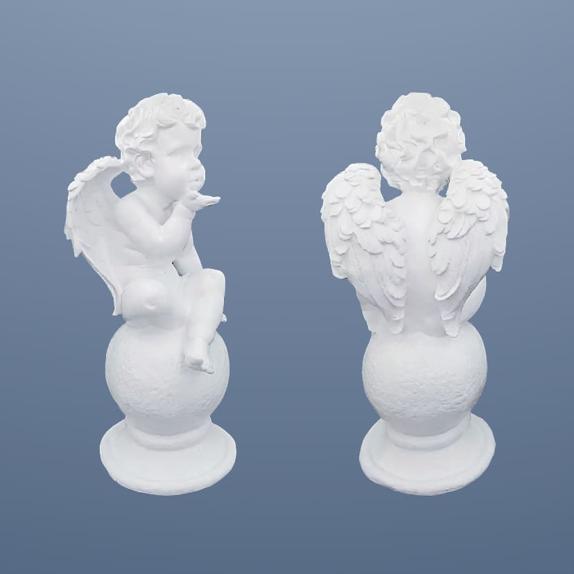 Скульптуры из искусственного мрамора в Екатеринбурге | Скульптура ангел на шаре №2