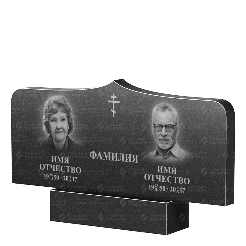 Гранитные памятники в Екатеринбурге | Двойной гранитный памятник ФГ-260