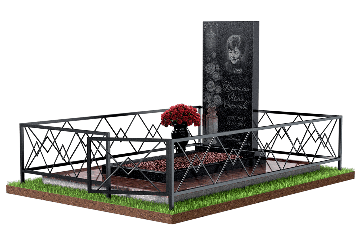 Благоустройство захоронения в Екатеринбурге