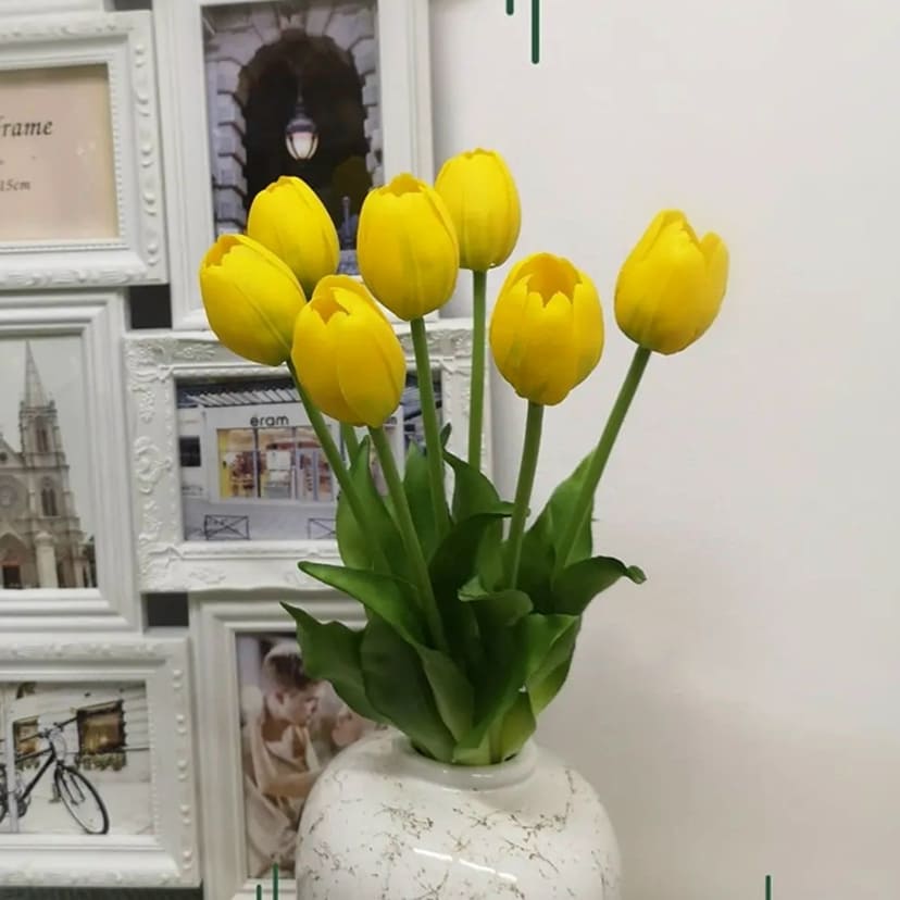 Искусственные цветы в Екатеринбурге | Цветы искусственные «Тюльпаны», желтые, букет