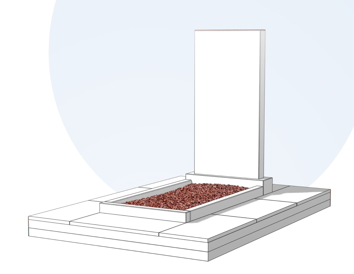 Засыпка цветника камушками в Екатеринбурге