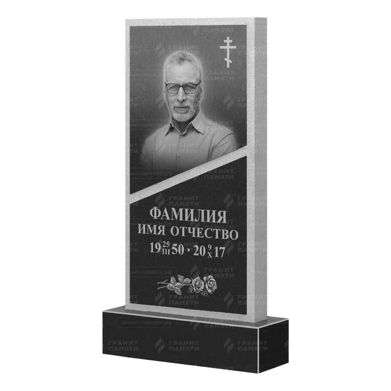 Памятники из гранита вертикальные в Екатеринбурге | Гранитный памятник ФГ-164