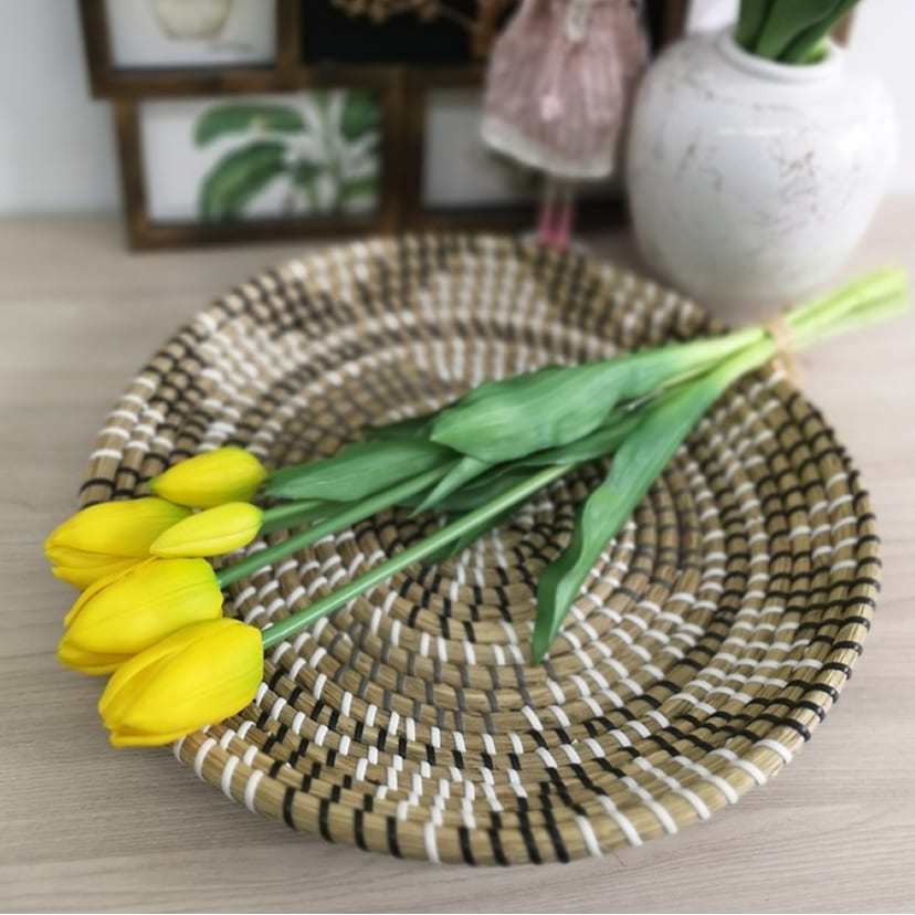 Искусственные цветы в Екатеринбурге | Цветы искусственные «Тюльпаны, бутоны», желтые, букет