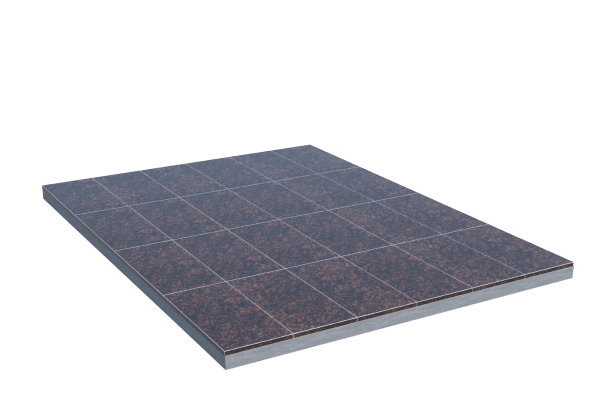 Площадки на могилу в Екатеринбурге | Площадка с облицовкой Дымовским гранитом