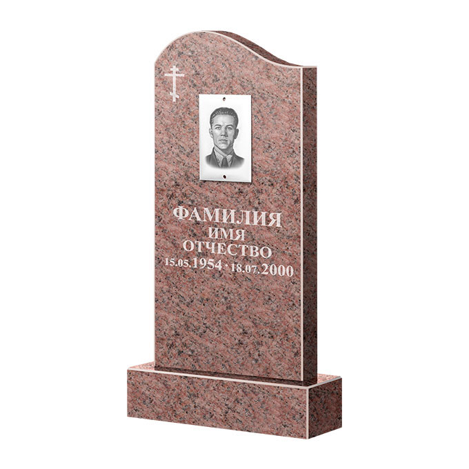 Памятники из цветного гранита в Екатеринбурге | Памятник из гранита Розалия Pink ФГЦ-030