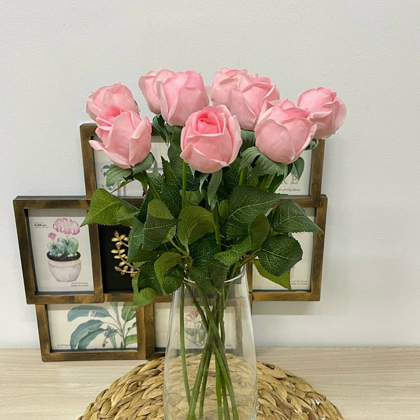 Искусственные цветы в Екатеринбурге | Цветок искусственный «Роза», нежно-розовая, одиночный