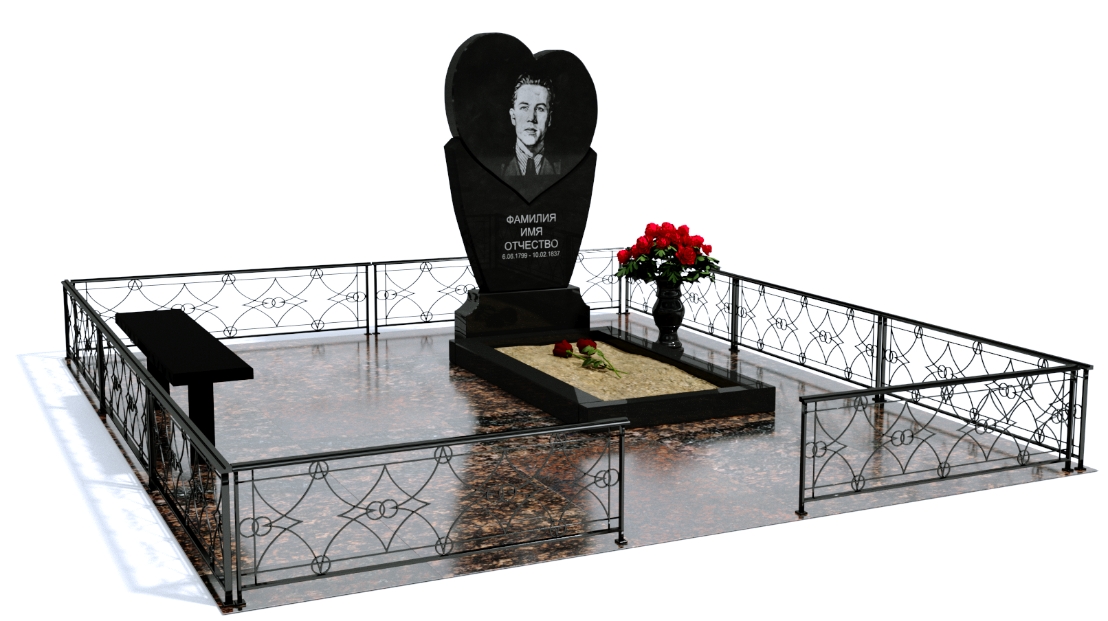 Одинарные мемориальные комплексы в Екатеринбурге | Мемориальный комплекс №2