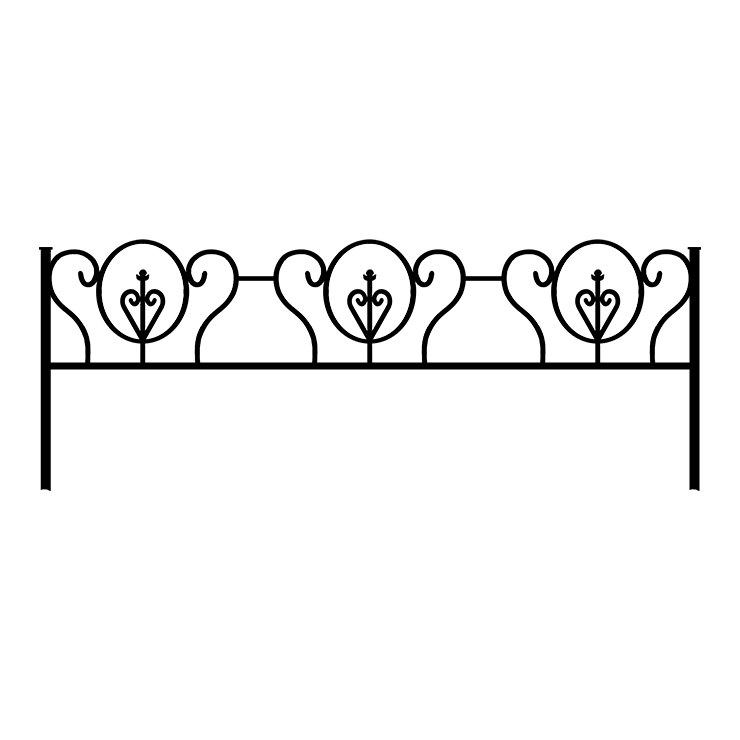 Металлические оградки, столы, скамейки в Екатеринбурге | Оградка №3