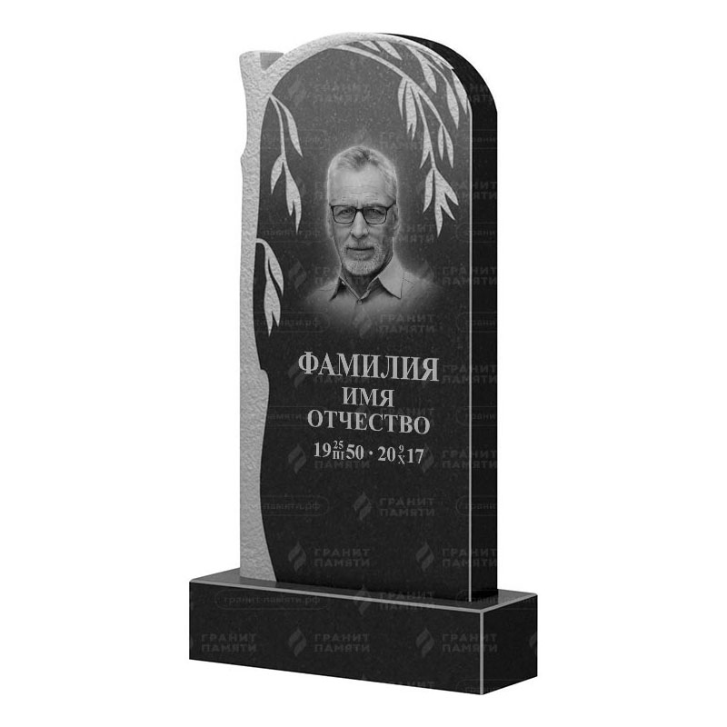 Памятники из гранита с деревом в Екатеринбурге | Гранитный памятник ФГ-090