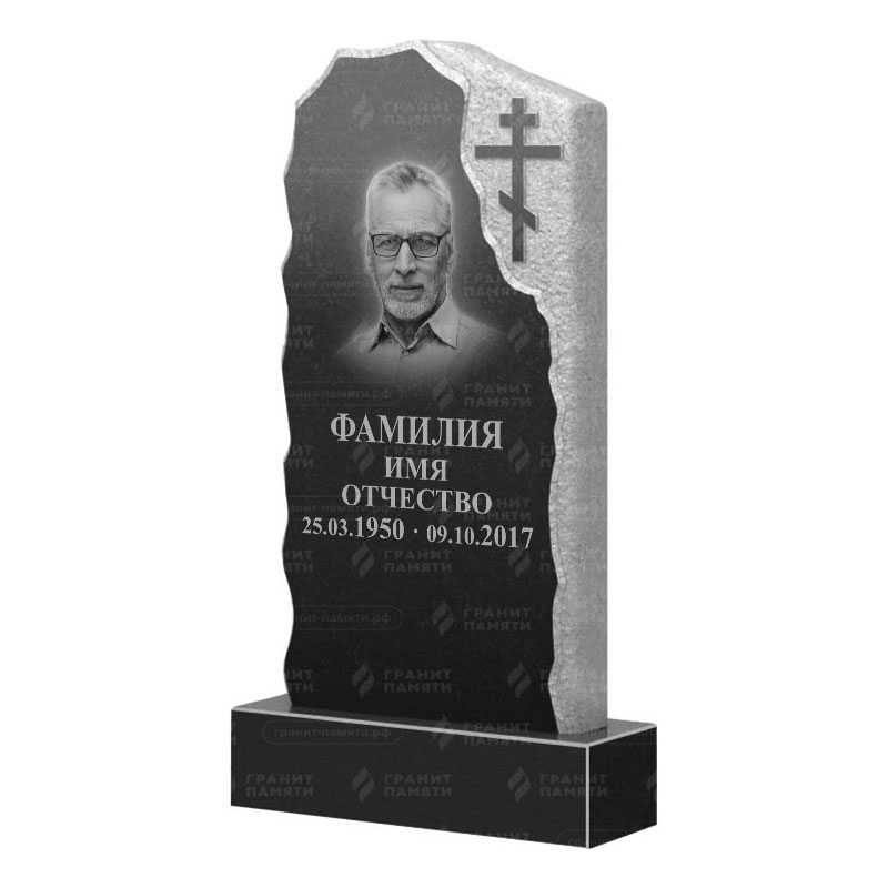 Памятники из гранита с обколом, скалы в Екатеринбурге | Гранитный памятник ФГ-231