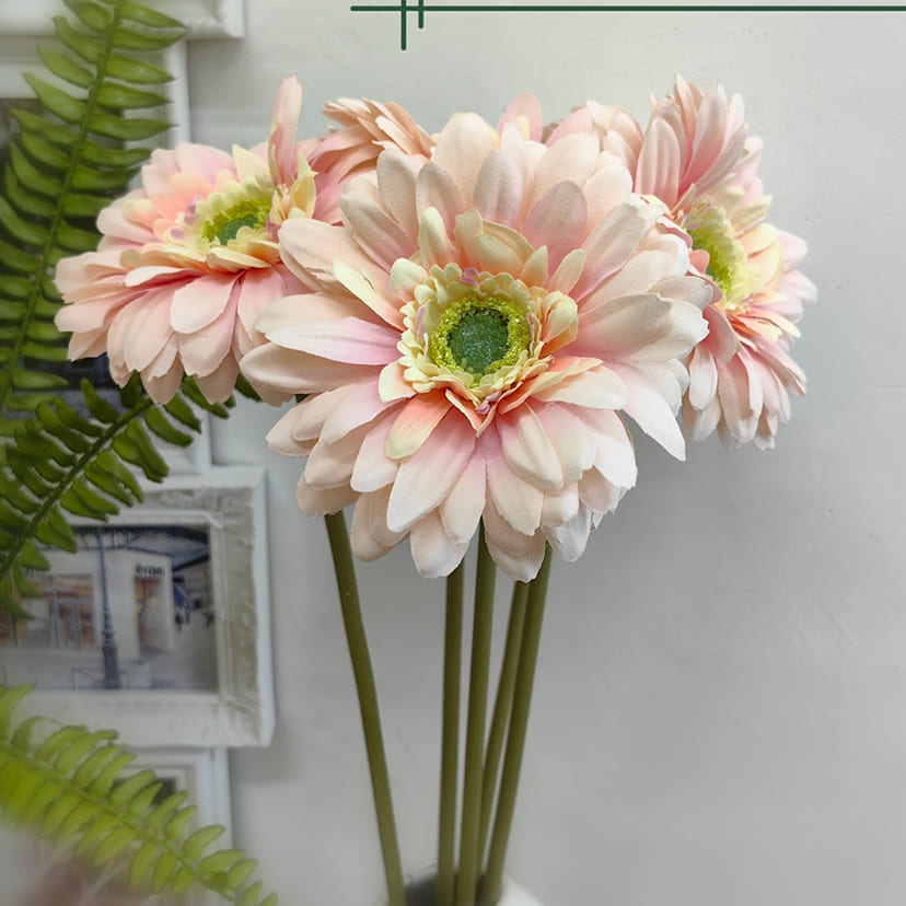 Искусственные цветы в Екатеринбурге | Цветок искусственный «Гербера», молочно-розовая, одиночный