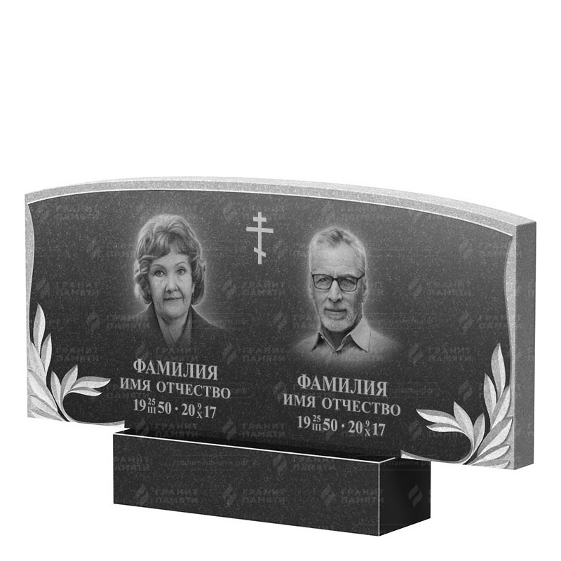 Памятники из гранита двойные в Екатеринбурге | Двойной гранитный памятник ФГ-135
