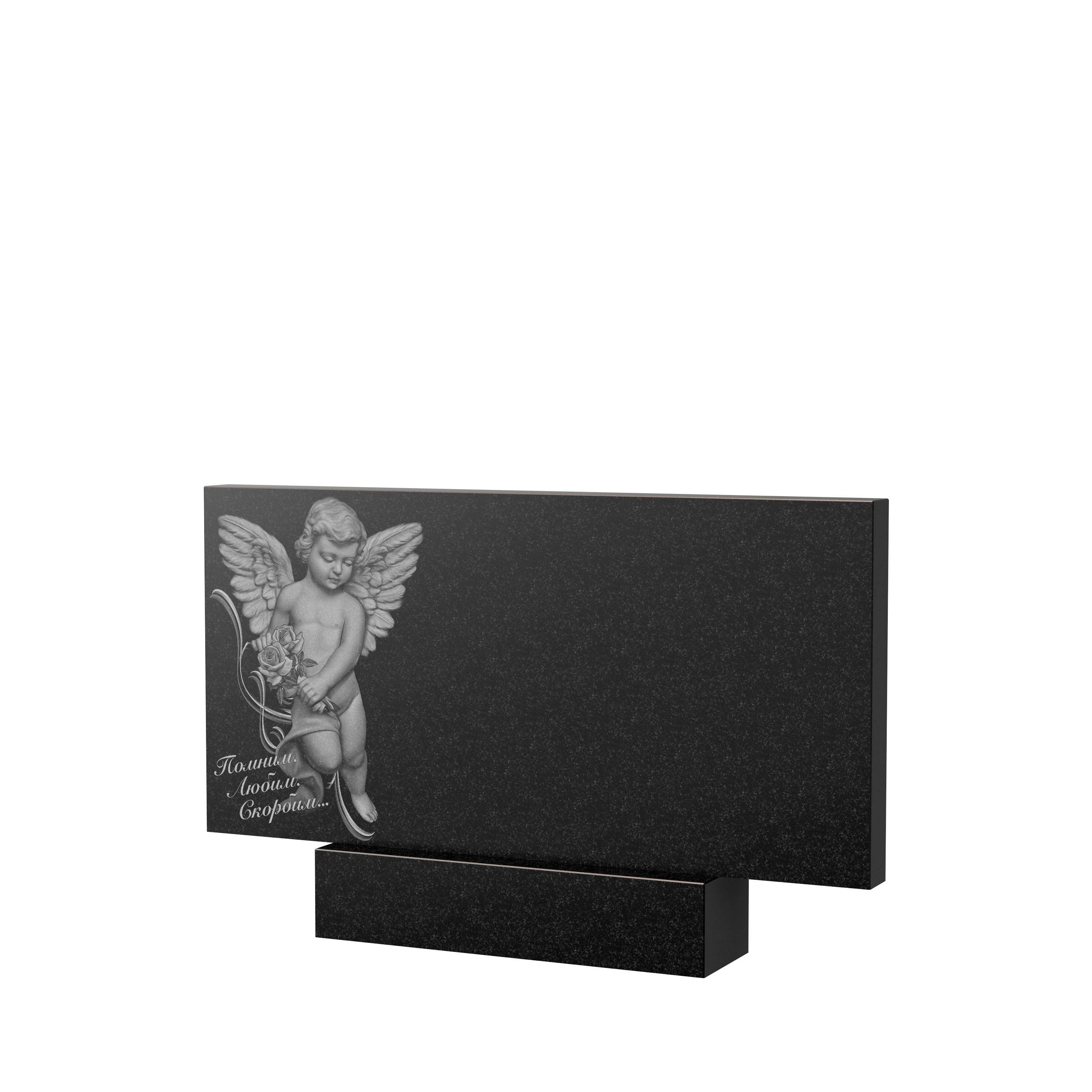 Художественное оформление памятника в Екатеринбурге | Художественное оформление на гранитную стелу, рисунок ГХО-008