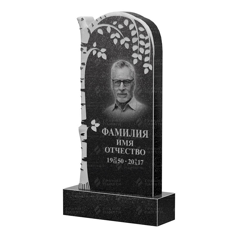 Памятники из гранита с деревом в Екатеринбурге | Гранитный памятник ФГ-091