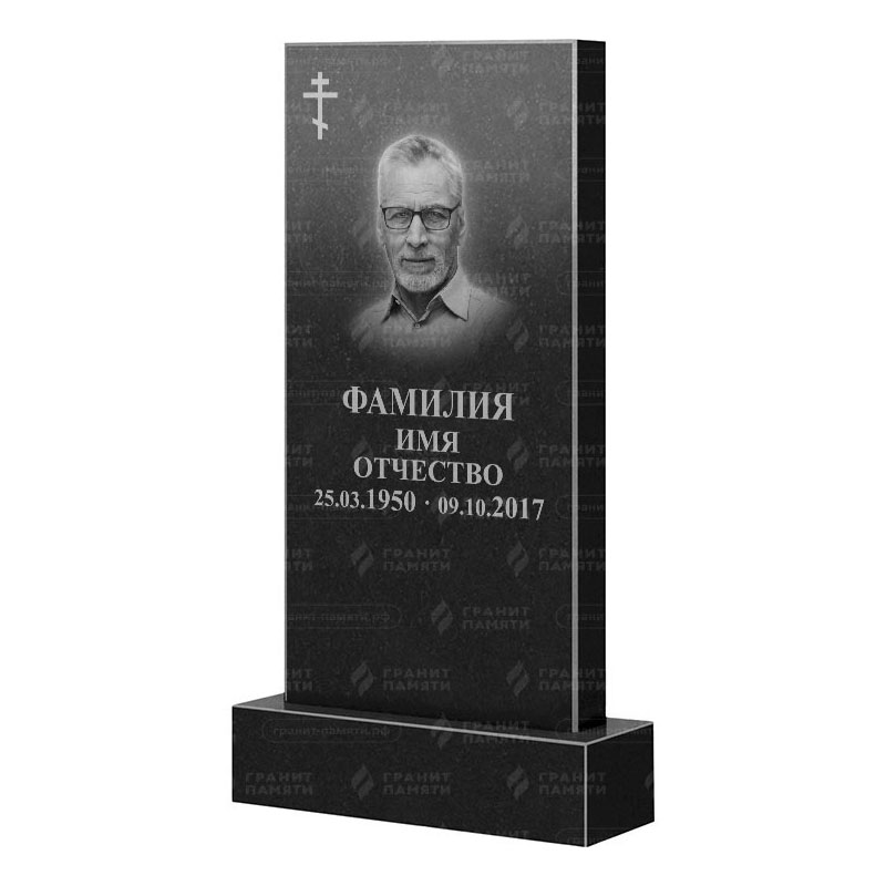 Памятники из гранита классические в Екатеринбурге | Гранитный памятник Прямой