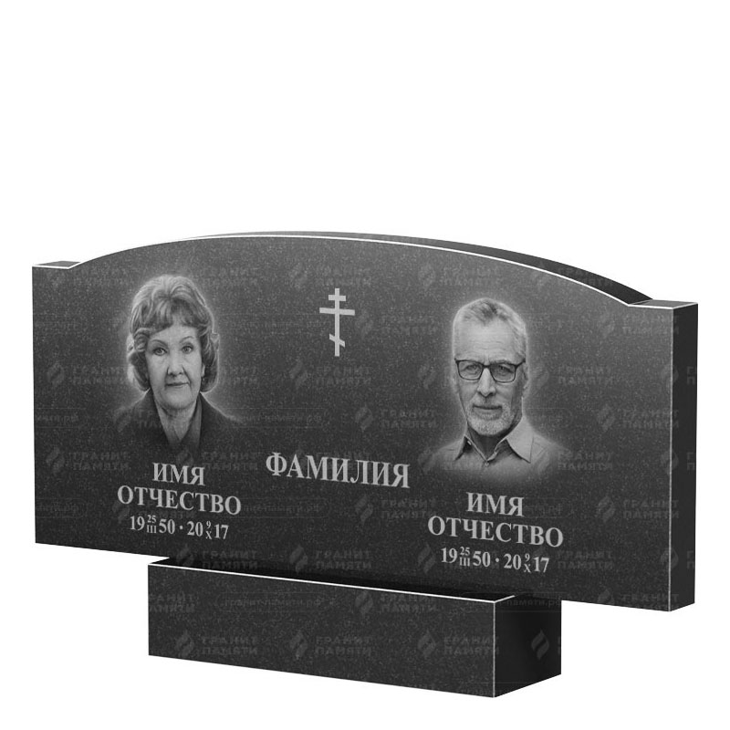 Гранитные памятники в Екатеринбурге | Двойной гранитный памятник ФГ-257