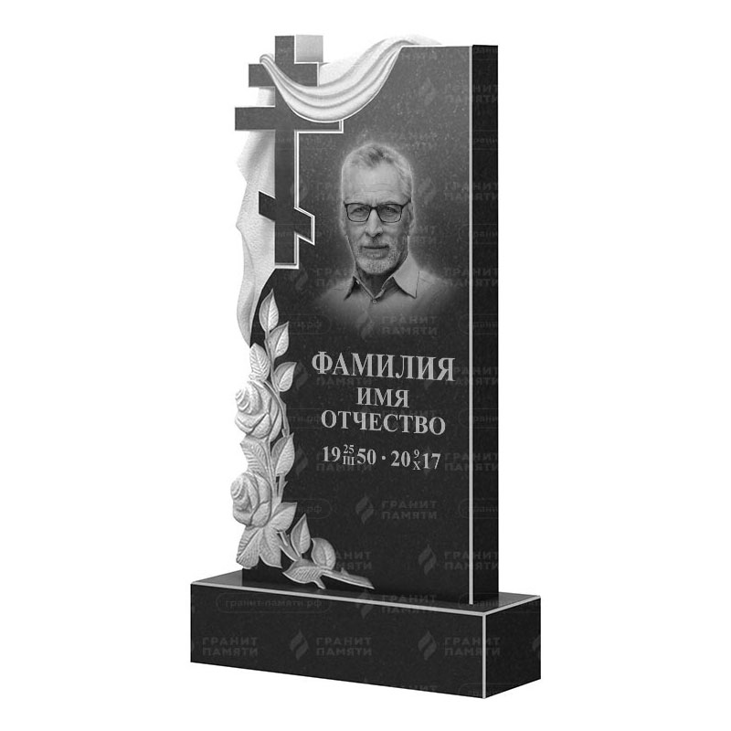 Памятники из гранита вертикальные в Екатеринбурге | Гранитный памятник ФГ-189