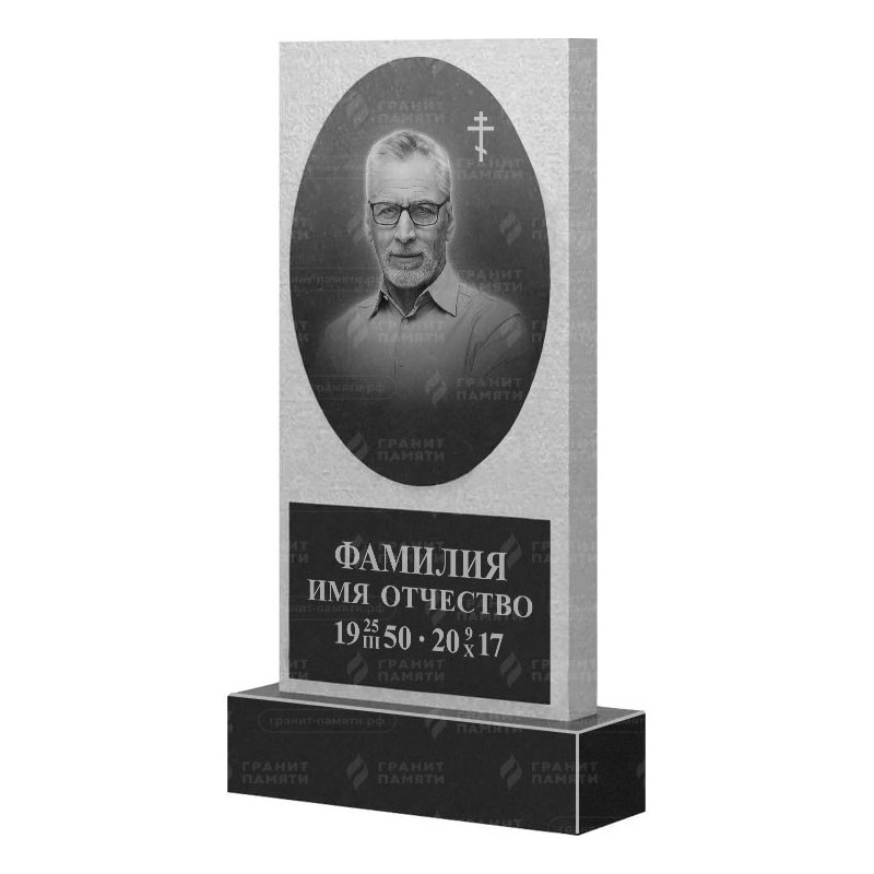 Памятники из гранита вертикальные в Екатеринбурге | Гранитный памятник ФГ-166