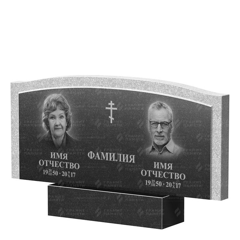 Памятники из гранита двойные в Екатеринбурге | Двойной гранитный памятник ФГ-131