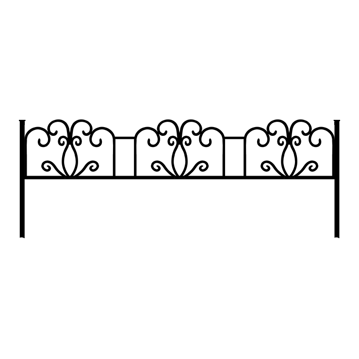 Металлические оградки, столы, скамейки в Екатеринбурге | Оградка №4