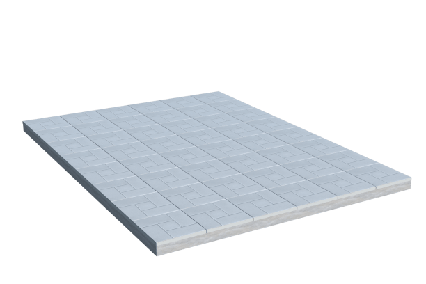 Площадки на могилу в Екатеринбурге | Площадка с тротуарной плиткой