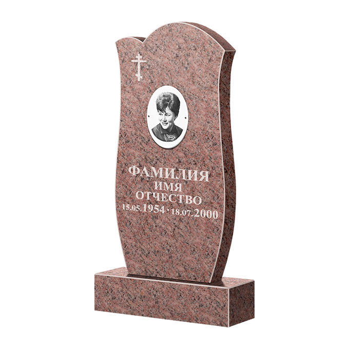 Памятники из цветного гранита в Екатеринбурге | Памятник из гранита Розалия Pink ФГЦ-039