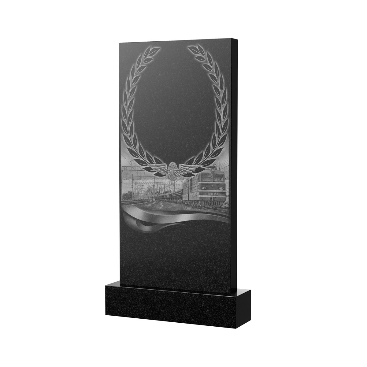 Художественное оформление памятника в Екатеринбурге | Художественное оформление на гранитную стелу, рисунок ВХО-054